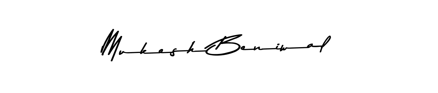 Make a beautiful signature design for name Mukesh Beniwal. Use this online signature maker to create a handwritten signature for free. Mukesh Beniwal signature style 9 images and pictures png