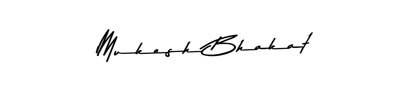 Create a beautiful signature design for name Mukesh Bhakat. With this signature (Asem Kandis PERSONAL USE) fonts, you can make a handwritten signature for free. Mukesh Bhakat signature style 9 images and pictures png