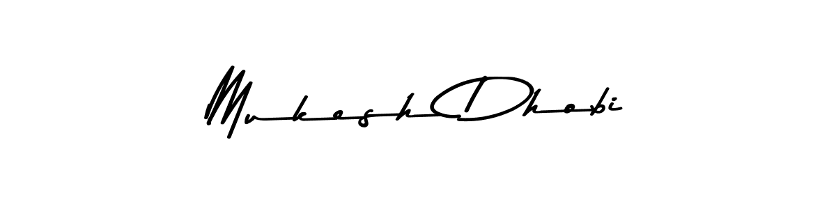 Make a beautiful signature design for name Mukesh Dhobi. With this signature (Asem Kandis PERSONAL USE) style, you can create a handwritten signature for free. Mukesh Dhobi signature style 9 images and pictures png
