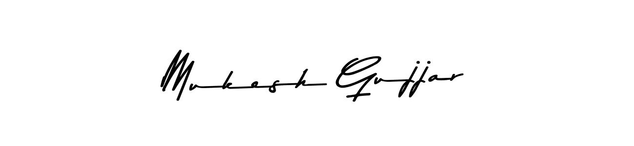 Make a beautiful signature design for name Mukesh Gujjar. With this signature (Asem Kandis PERSONAL USE) style, you can create a handwritten signature for free. Mukesh Gujjar signature style 9 images and pictures png