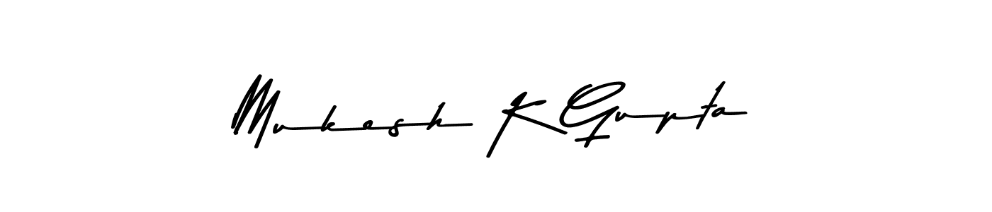 Also we have Mukesh K Gupta name is the best signature style. Create professional handwritten signature collection using Asem Kandis PERSONAL USE autograph style. Mukesh K Gupta signature style 9 images and pictures png