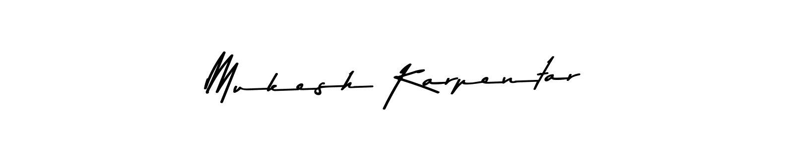 Make a beautiful signature design for name Mukesh Karpentar. Use this online signature maker to create a handwritten signature for free. Mukesh Karpentar signature style 9 images and pictures png
