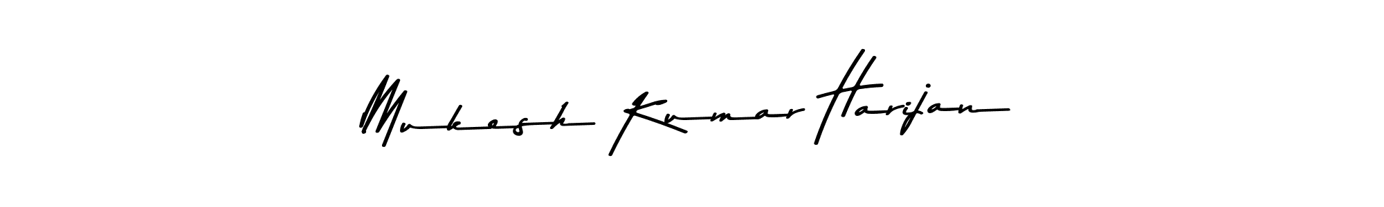 Create a beautiful signature design for name Mukesh Kumar Harijan. With this signature (Asem Kandis PERSONAL USE) fonts, you can make a handwritten signature for free. Mukesh Kumar Harijan signature style 9 images and pictures png