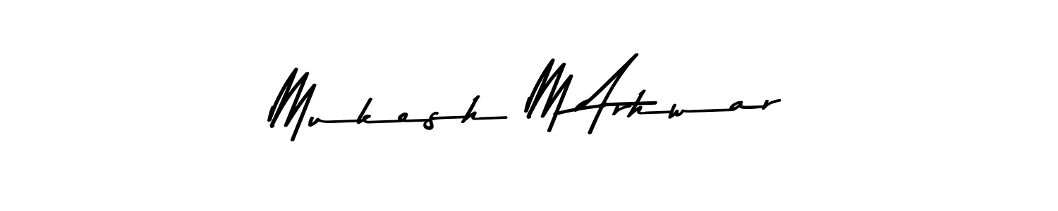 Here are the top 10 professional signature styles for the name Mukesh M Arhwar. These are the best autograph styles you can use for your name. Mukesh M Arhwar signature style 9 images and pictures png