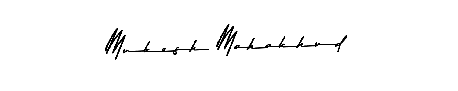 Use a signature maker to create a handwritten signature online. With this signature software, you can design (Asem Kandis PERSONAL USE) your own signature for name Mukesh Mahakhud. Mukesh Mahakhud signature style 9 images and pictures png