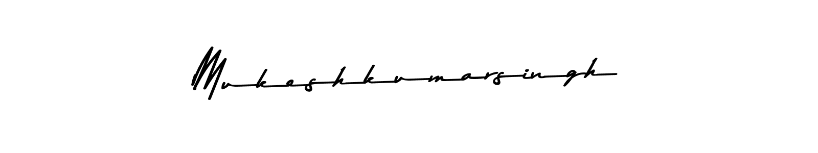The best way (Asem Kandis PERSONAL USE) to make a short signature is to pick only two or three words in your name. The name Mukeshkumarsingh include a total of six letters. For converting this name. Mukeshkumarsingh signature style 9 images and pictures png