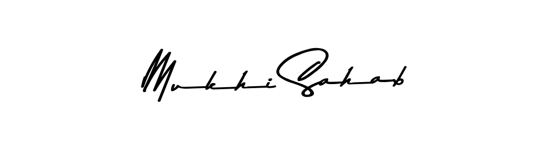 Make a beautiful signature design for name Mukhi Sahab. Use this online signature maker to create a handwritten signature for free. Mukhi Sahab signature style 9 images and pictures png