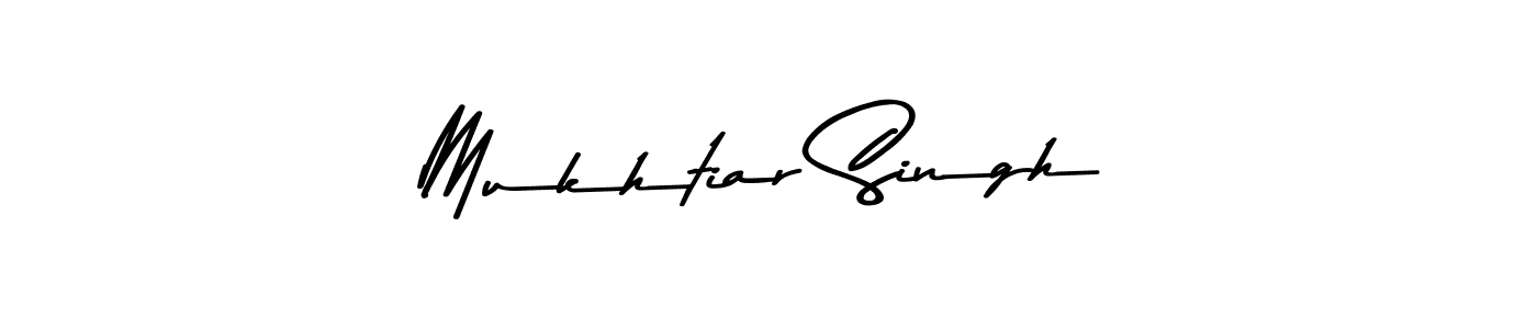 Design your own signature with our free online signature maker. With this signature software, you can create a handwritten (Asem Kandis PERSONAL USE) signature for name Mukhtiar Singh. Mukhtiar Singh signature style 9 images and pictures png