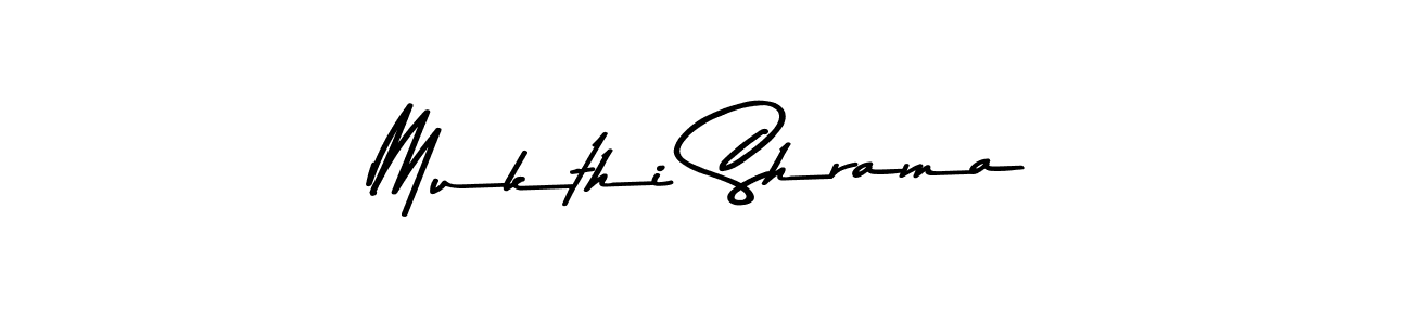 Here are the top 10 professional signature styles for the name Mukthi Shrama. These are the best autograph styles you can use for your name. Mukthi Shrama signature style 9 images and pictures png