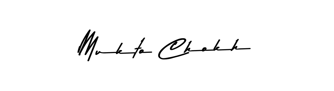 How to make Mukto Chokh signature? Asem Kandis PERSONAL USE is a professional autograph style. Create handwritten signature for Mukto Chokh name. Mukto Chokh signature style 9 images and pictures png