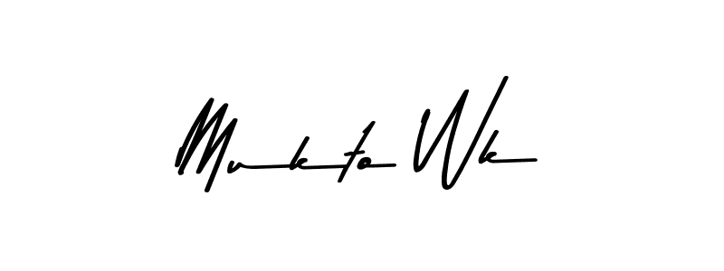 Asem Kandis PERSONAL USE is a professional signature style that is perfect for those who want to add a touch of class to their signature. It is also a great choice for those who want to make their signature more unique. Get Mukto Wk name to fancy signature for free. Mukto Wk signature style 9 images and pictures png