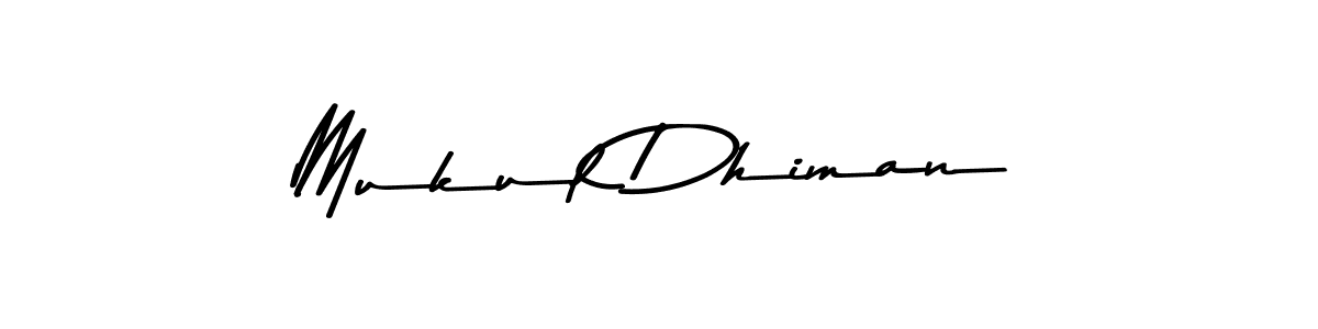 Use a signature maker to create a handwritten signature online. With this signature software, you can design (Asem Kandis PERSONAL USE) your own signature for name Mukul Dhiman. Mukul Dhiman signature style 9 images and pictures png