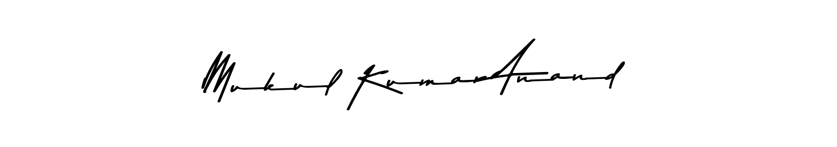Create a beautiful signature design for name Mukul Kumar Anand. With this signature (Asem Kandis PERSONAL USE) fonts, you can make a handwritten signature for free. Mukul Kumar Anand signature style 9 images and pictures png