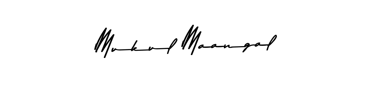 Use a signature maker to create a handwritten signature online. With this signature software, you can design (Asem Kandis PERSONAL USE) your own signature for name Mukul Maangal. Mukul Maangal signature style 9 images and pictures png