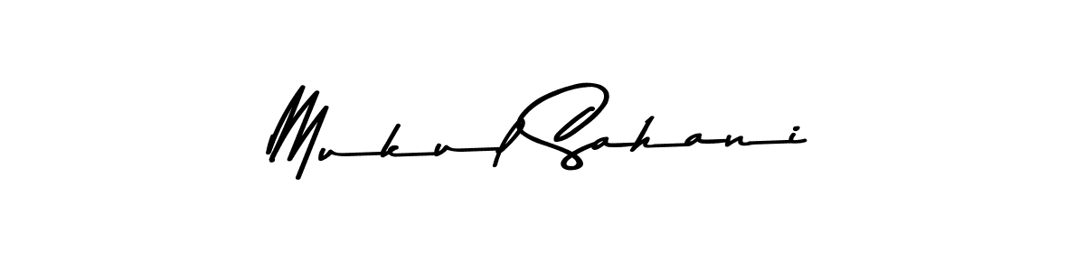 Use a signature maker to create a handwritten signature online. With this signature software, you can design (Asem Kandis PERSONAL USE) your own signature for name Mukul Sahani. Mukul Sahani signature style 9 images and pictures png