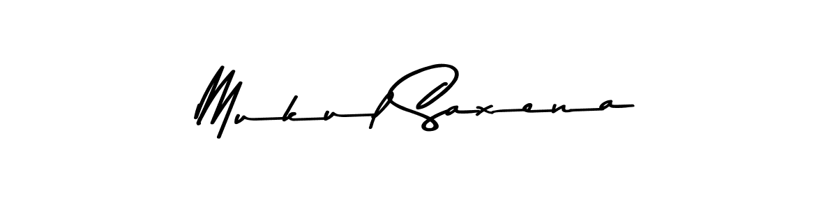 Create a beautiful signature design for name Mukul Saxena. With this signature (Asem Kandis PERSONAL USE) fonts, you can make a handwritten signature for free. Mukul Saxena signature style 9 images and pictures png