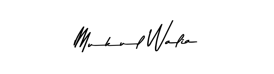 Make a beautiful signature design for name Mukul Walia. With this signature (Asem Kandis PERSONAL USE) style, you can create a handwritten signature for free. Mukul Walia signature style 9 images and pictures png