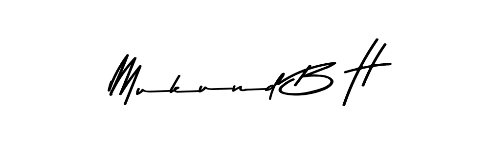 Similarly Asem Kandis PERSONAL USE is the best handwritten signature design. Signature creator online .You can use it as an online autograph creator for name Mukund B H. Mukund B H signature style 9 images and pictures png