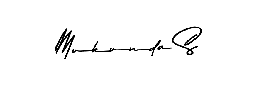 Use a signature maker to create a handwritten signature online. With this signature software, you can design (Asem Kandis PERSONAL USE) your own signature for name Mukunda S. Mukunda S signature style 9 images and pictures png