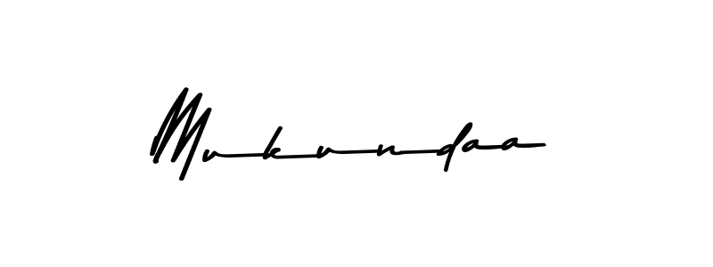 Design your own signature with our free online signature maker. With this signature software, you can create a handwritten (Asem Kandis PERSONAL USE) signature for name Mukundaa. Mukundaa signature style 9 images and pictures png