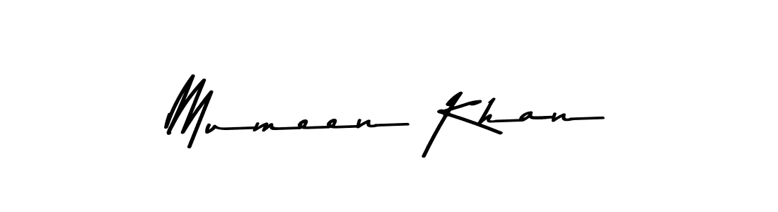 How to make Mumeen Khan name signature. Use Asem Kandis PERSONAL USE style for creating short signs online. This is the latest handwritten sign. Mumeen Khan signature style 9 images and pictures png