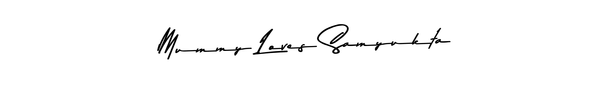 The best way (Asem Kandis PERSONAL USE) to make a short signature is to pick only two or three words in your name. The name Mummy Loves Samyukta include a total of six letters. For converting this name. Mummy Loves Samyukta signature style 9 images and pictures png