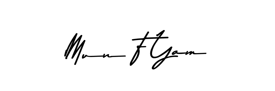 Similarly Asem Kandis PERSONAL USE is the best handwritten signature design. Signature creator online .You can use it as an online autograph creator for name Mun F Yam. Mun F Yam signature style 9 images and pictures png