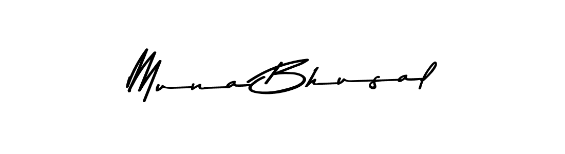 Similarly Asem Kandis PERSONAL USE is the best handwritten signature design. Signature creator online .You can use it as an online autograph creator for name Muna Bhusal. Muna Bhusal signature style 9 images and pictures png