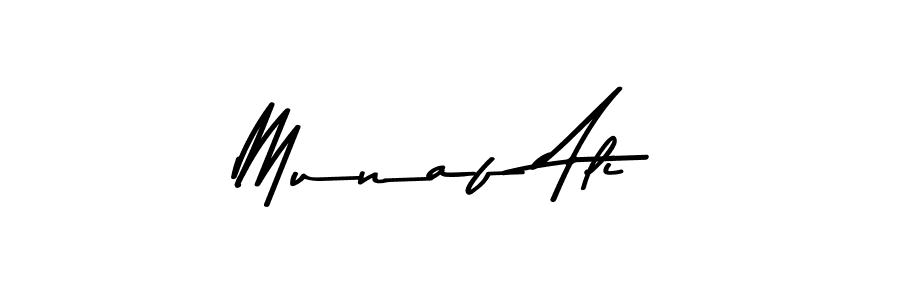 How to make Munaf Ali signature? Asem Kandis PERSONAL USE is a professional autograph style. Create handwritten signature for Munaf Ali name. Munaf Ali signature style 9 images and pictures png