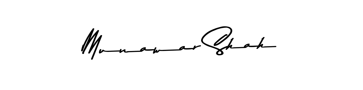 This is the best signature style for the Munawar Shah name. Also you like these signature font (Asem Kandis PERSONAL USE). Mix name signature. Munawar Shah signature style 9 images and pictures png