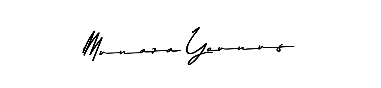 Munaza Younus stylish signature style. Best Handwritten Sign (Asem Kandis PERSONAL USE) for my name. Handwritten Signature Collection Ideas for my name Munaza Younus. Munaza Younus signature style 9 images and pictures png