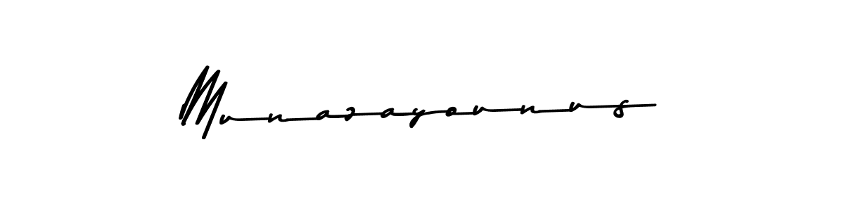 Use a signature maker to create a handwritten signature online. With this signature software, you can design (Asem Kandis PERSONAL USE) your own signature for name Munazayounus. Munazayounus signature style 9 images and pictures png