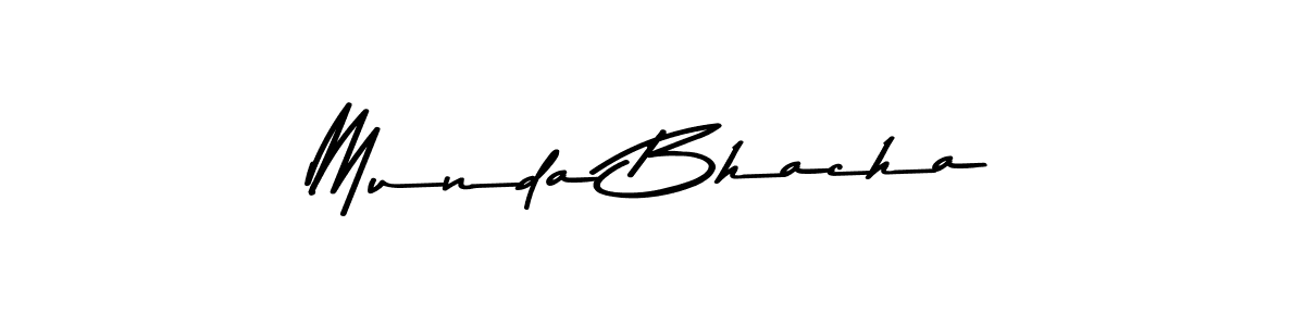 Asem Kandis PERSONAL USE is a professional signature style that is perfect for those who want to add a touch of class to their signature. It is also a great choice for those who want to make their signature more unique. Get Munda Bhacha name to fancy signature for free. Munda Bhacha signature style 9 images and pictures png