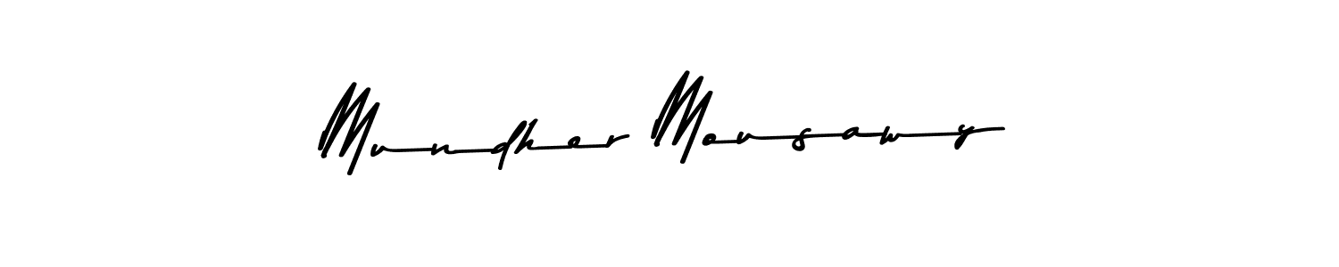 Design your own signature with our free online signature maker. With this signature software, you can create a handwritten (Asem Kandis PERSONAL USE) signature for name Mundher Mousawy. Mundher Mousawy signature style 9 images and pictures png