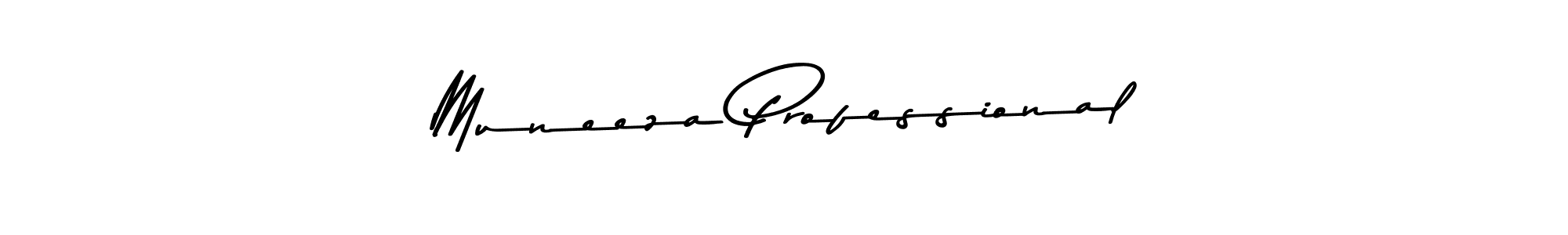 Design your own signature with our free online signature maker. With this signature software, you can create a handwritten (Asem Kandis PERSONAL USE) signature for name Muneeza Professional. Muneeza Professional signature style 9 images and pictures png