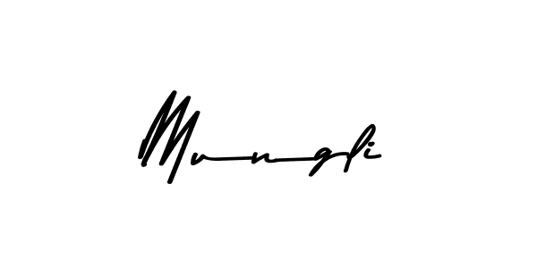 How to make Mungli name signature. Use Asem Kandis PERSONAL USE style for creating short signs online. This is the latest handwritten sign. Mungli signature style 9 images and pictures png