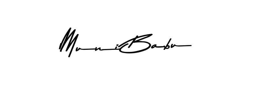 Create a beautiful signature design for name Muni Babu. With this signature (Asem Kandis PERSONAL USE) fonts, you can make a handwritten signature for free. Muni Babu signature style 9 images and pictures png