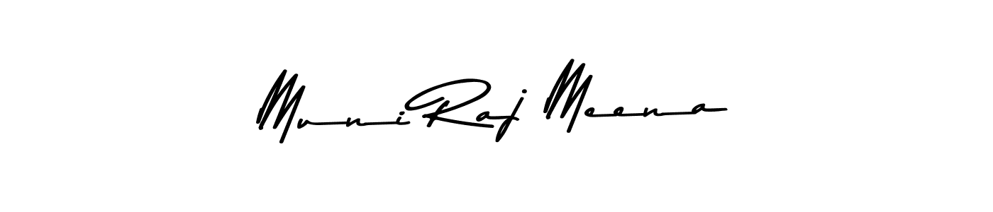How to make Muni Raj Meena name signature. Use Asem Kandis PERSONAL USE style for creating short signs online. This is the latest handwritten sign. Muni Raj Meena signature style 9 images and pictures png