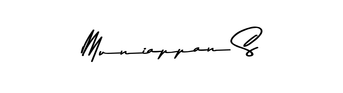 Make a beautiful signature design for name Muniappan S. With this signature (Asem Kandis PERSONAL USE) style, you can create a handwritten signature for free. Muniappan S signature style 9 images and pictures png