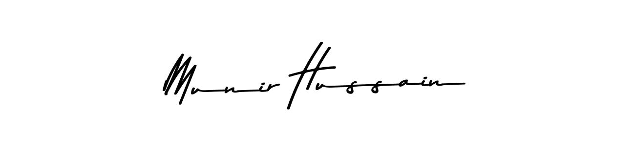 This is the best signature style for the Munir Hussain name. Also you like these signature font (Asem Kandis PERSONAL USE). Mix name signature. Munir Hussain signature style 9 images and pictures png