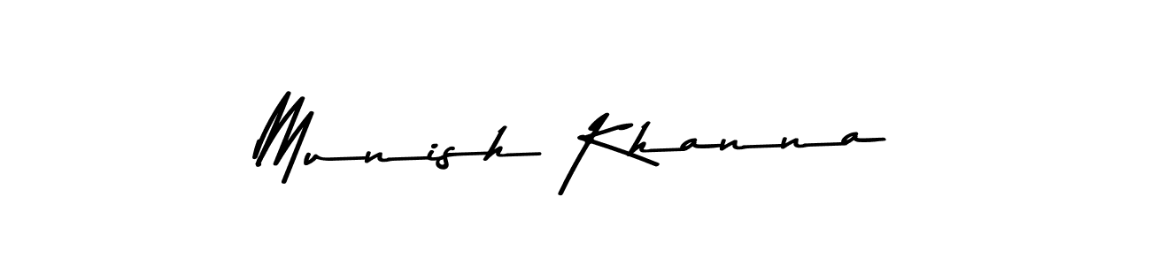 Also we have Munish Khanna name is the best signature style. Create professional handwritten signature collection using Asem Kandis PERSONAL USE autograph style. Munish Khanna signature style 9 images and pictures png