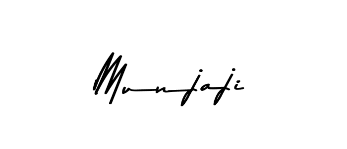Use a signature maker to create a handwritten signature online. With this signature software, you can design (Asem Kandis PERSONAL USE) your own signature for name Munjaji. Munjaji signature style 9 images and pictures png