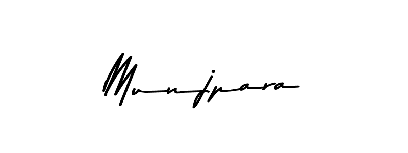 Design your own signature with our free online signature maker. With this signature software, you can create a handwritten (Asem Kandis PERSONAL USE) signature for name Munjpara. Munjpara signature style 9 images and pictures png