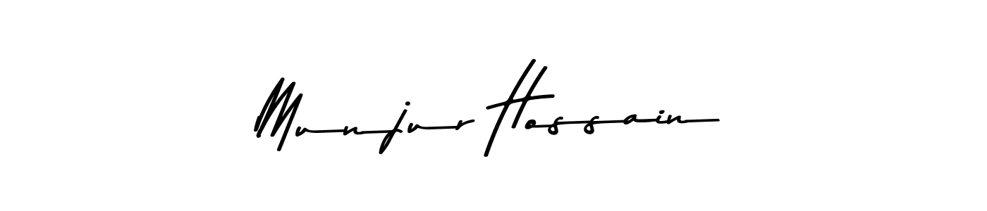 Design your own signature with our free online signature maker. With this signature software, you can create a handwritten (Asem Kandis PERSONAL USE) signature for name Munjur Hossain. Munjur Hossain signature style 9 images and pictures png