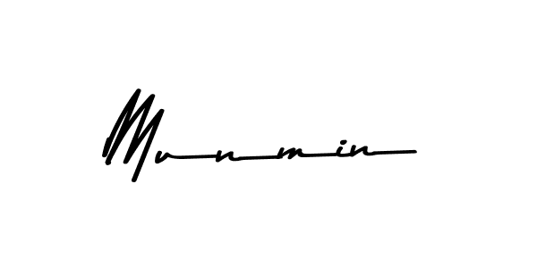 Make a beautiful signature design for name Munmin. With this signature (Asem Kandis PERSONAL USE) style, you can create a handwritten signature for free. Munmin signature style 9 images and pictures png