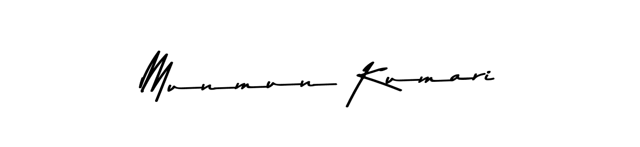 Design your own signature with our free online signature maker. With this signature software, you can create a handwritten (Asem Kandis PERSONAL USE) signature for name Munmun Kumari. Munmun Kumari signature style 9 images and pictures png