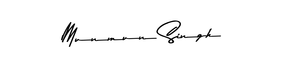 Design your own signature with our free online signature maker. With this signature software, you can create a handwritten (Asem Kandis PERSONAL USE) signature for name Munmun Singh. Munmun Singh signature style 9 images and pictures png