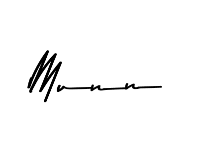 How to make Munn name signature. Use Asem Kandis PERSONAL USE style for creating short signs online. This is the latest handwritten sign. Munn signature style 9 images and pictures png