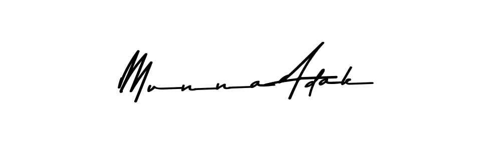 Check out images of Autograph of Munna Adak name. Actor Munna Adak Signature Style. Asem Kandis PERSONAL USE is a professional sign style online. Munna Adak signature style 9 images and pictures png