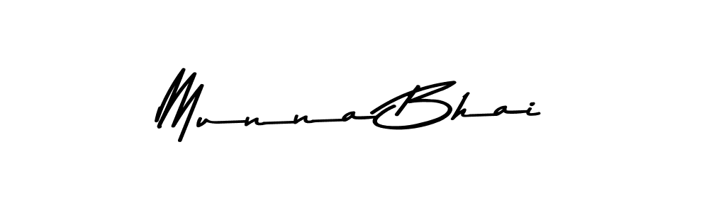 Design your own signature with our free online signature maker. With this signature software, you can create a handwritten (Asem Kandis PERSONAL USE) signature for name Munna Bhai. Munna Bhai signature style 9 images and pictures png